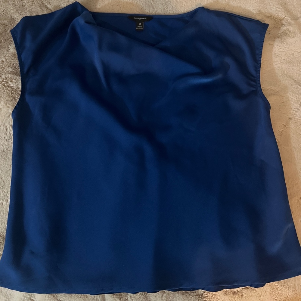 Banana Republic Royal Blue Women's Silky Top